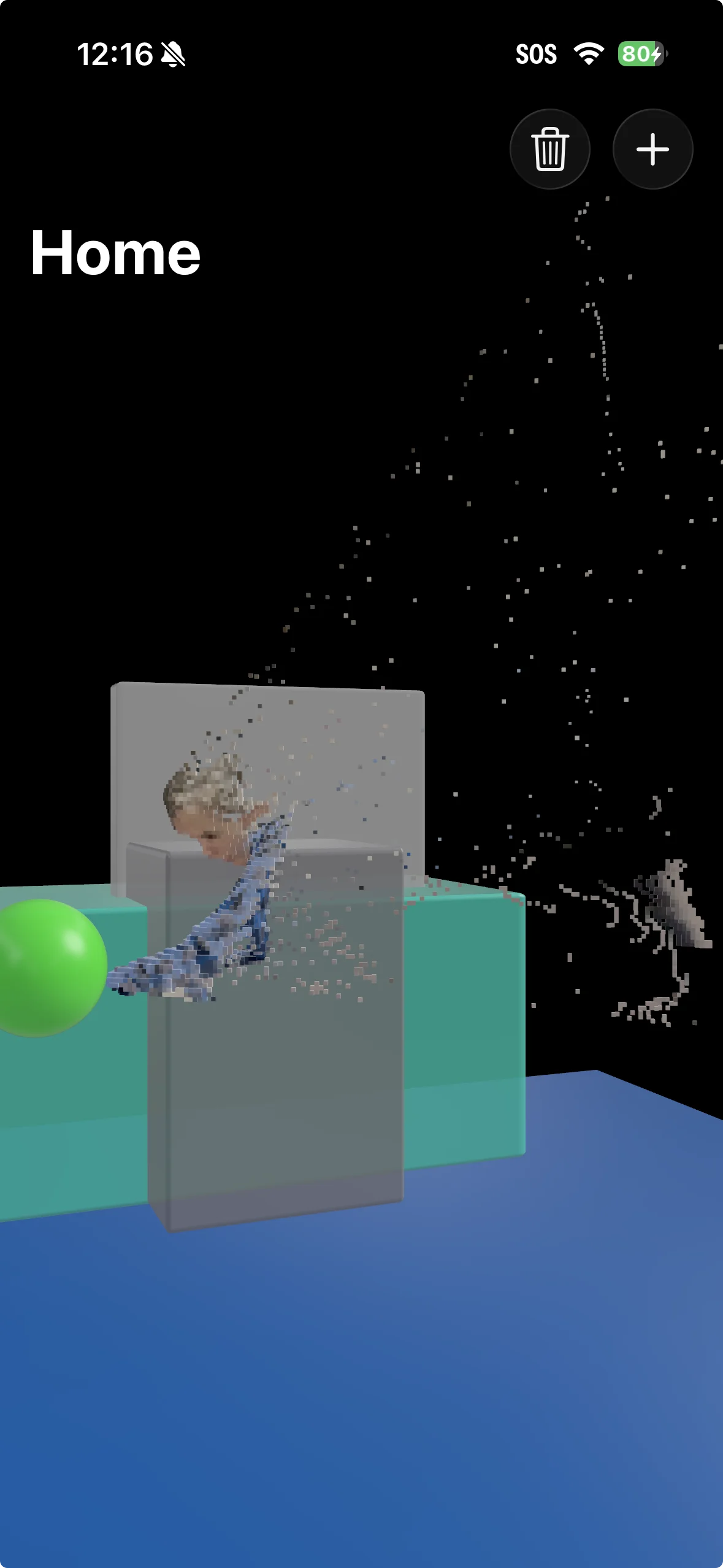 An early minimap point cloud experiment